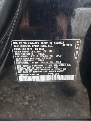 2018 VOLKSWAGEN ATLAS SE  