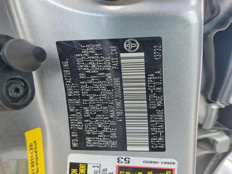 2018 TOYOTA CAMRY XSE V6  