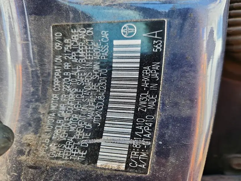2010 TOYOTA PRIUS V  