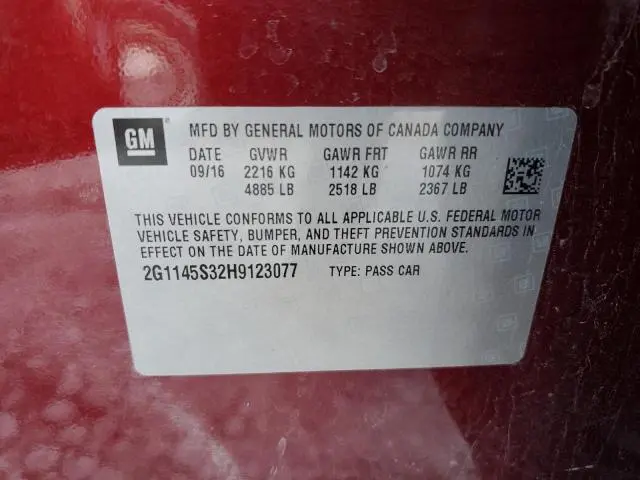 2017 CHEVROLET IMPALA PREMIER  