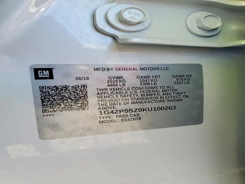 2019 BUICK LACROSSE ESSENCE  