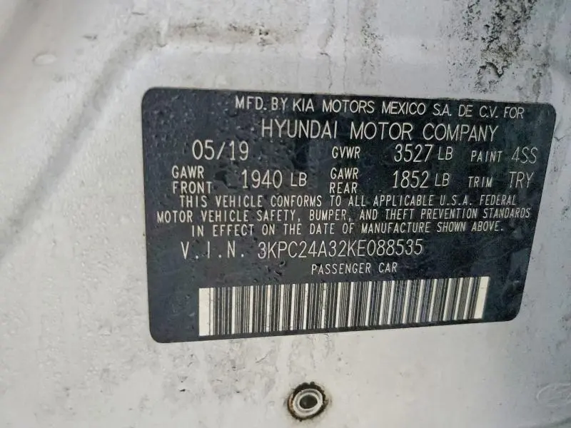 2019 HYUNDAI ACCENT SE  