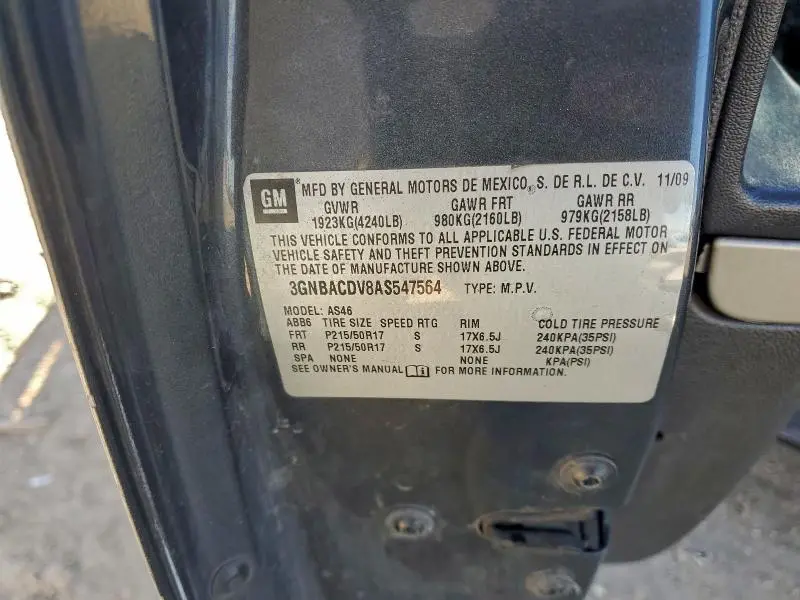 2010 CHEVROLET HHR LT  