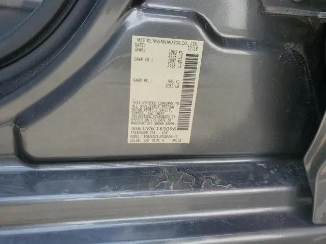 2019 NISSAN ALTIMA SR  