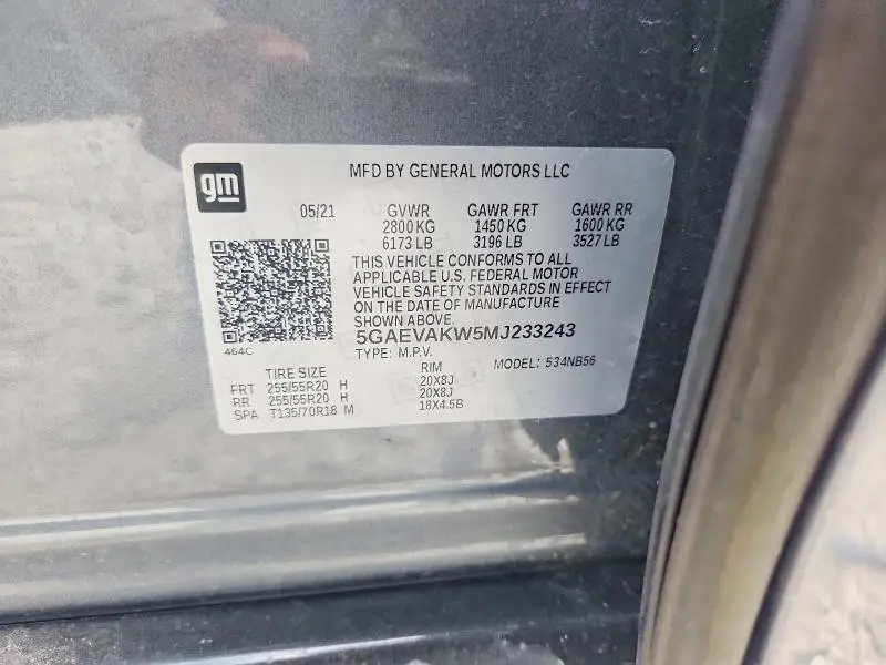 2021 BUICK ENCLAVE ESSENCE  