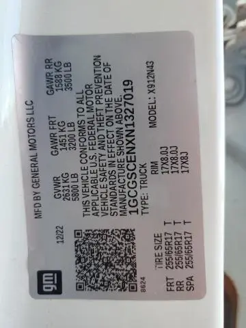 2022 CHEVROLET COLORADO LT  