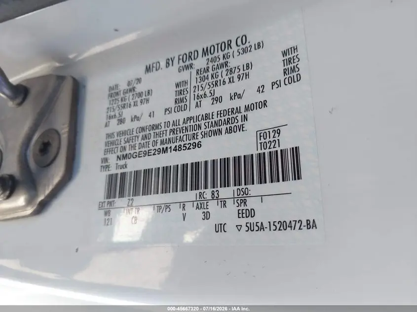 2021 FORD TRANSIT CONNECT XL PASSENGER
