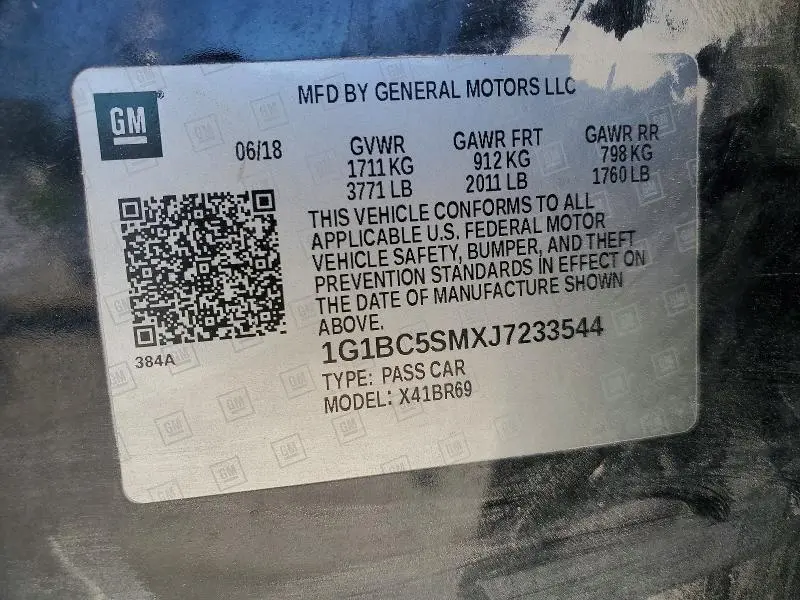 2018 CHEVROLET CRUZE LS  