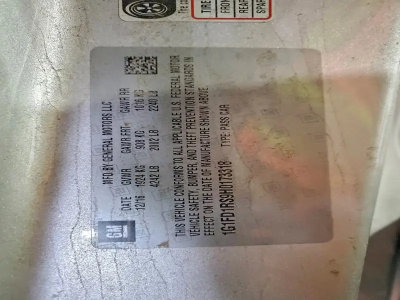 2017 CHEVROLET CAMARO LT  