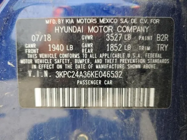 2019 HYUNDAI ACCENT SE  