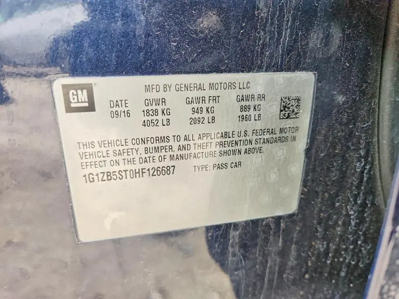 2017 CHEVROLET MALIBU LS  