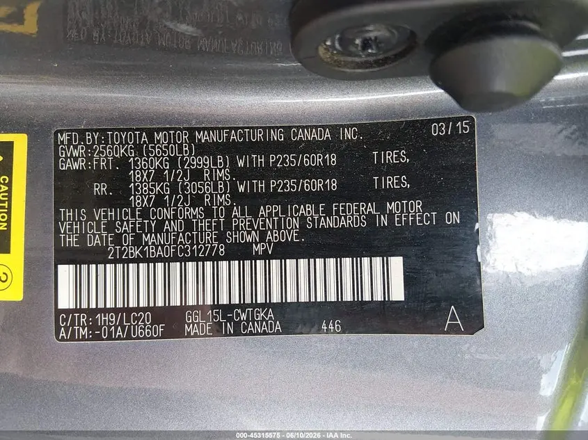 2015 LEXUS RX 350  