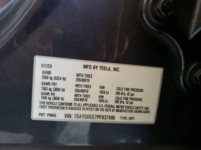 2023 TESLA MODEL Y   