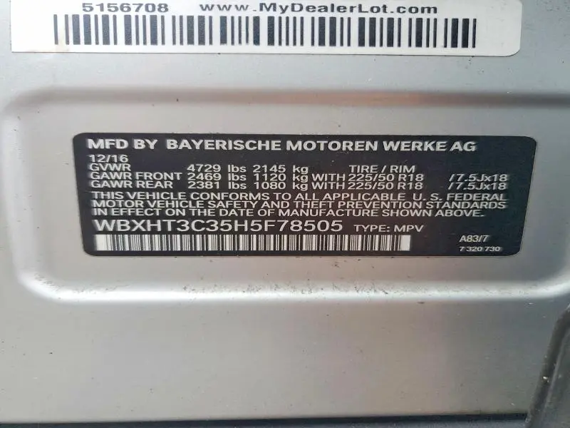 2017 BMW X1 XDRIVE28I  