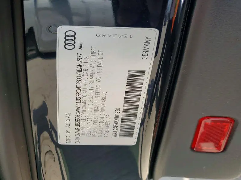 2019 AUDI A6 PREMIUM PLUS  