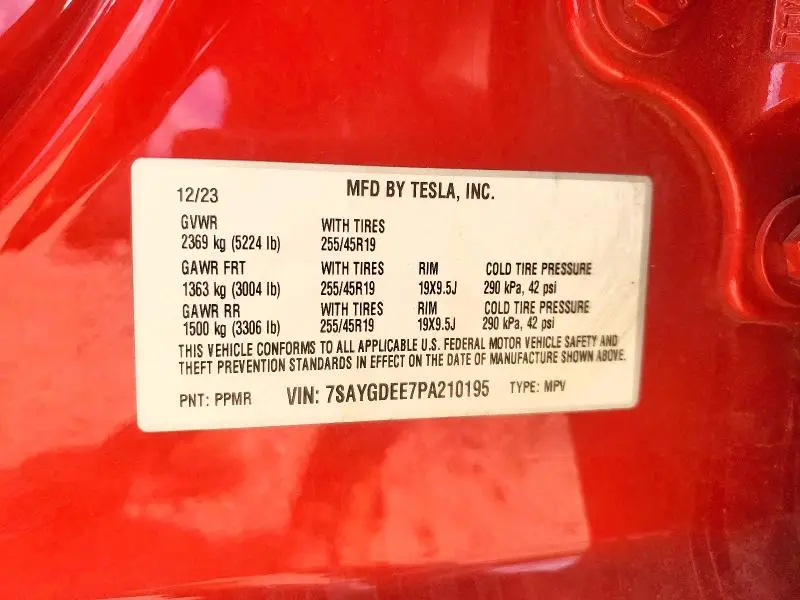2023 TESLA MODEL Y   