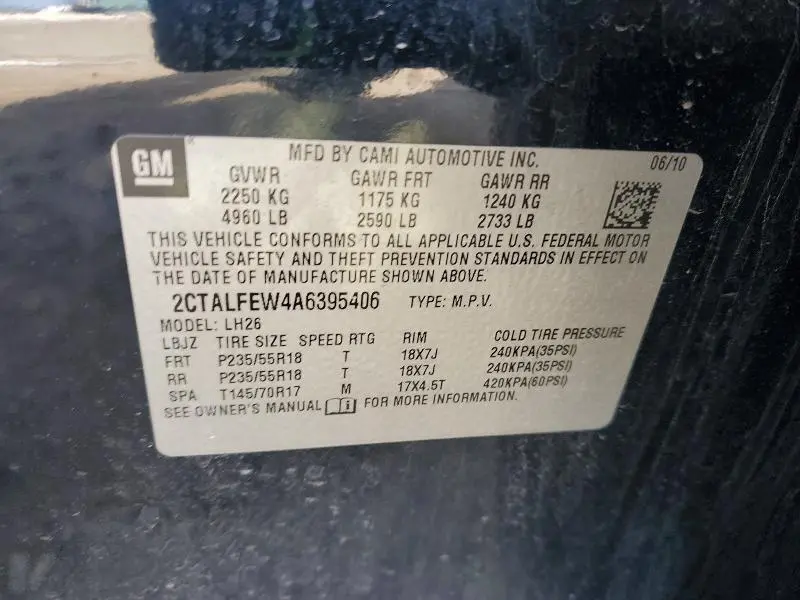 2010 GMC TERRAIN SLT  