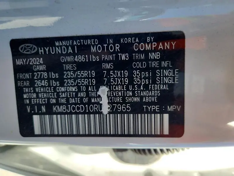 2024 HYUNDAI TUCSON SEL CONVENIENCE  