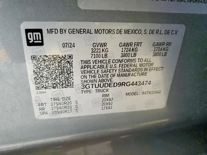 2024 GMC SIERRA K1500 SLT  