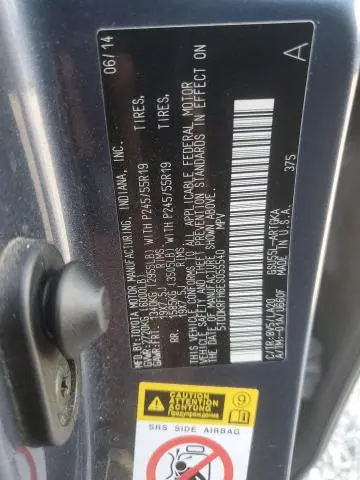 2014 TOYOTA HIGHLANDER LIMITED  