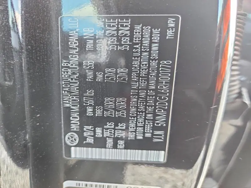 2024 HYUNDAI SANTA FE SEL  