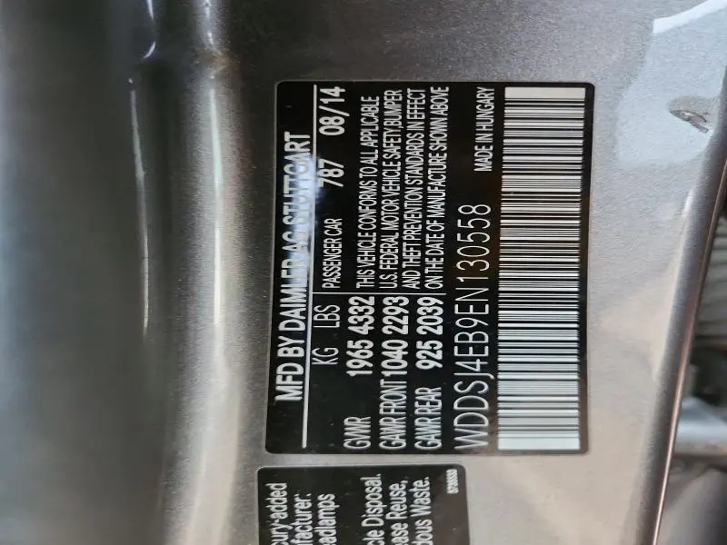 2014 MERCEDES-BENZ CLA 250  