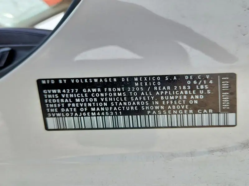 2014 VOLKSWAGEN JETTA SEL  