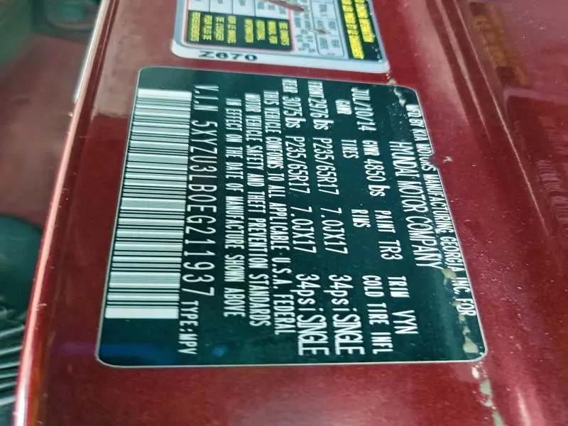 2014 HYUNDAI SANTA FE SPORT   