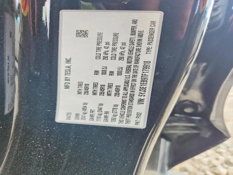 2026 TESLA MODEL 3   