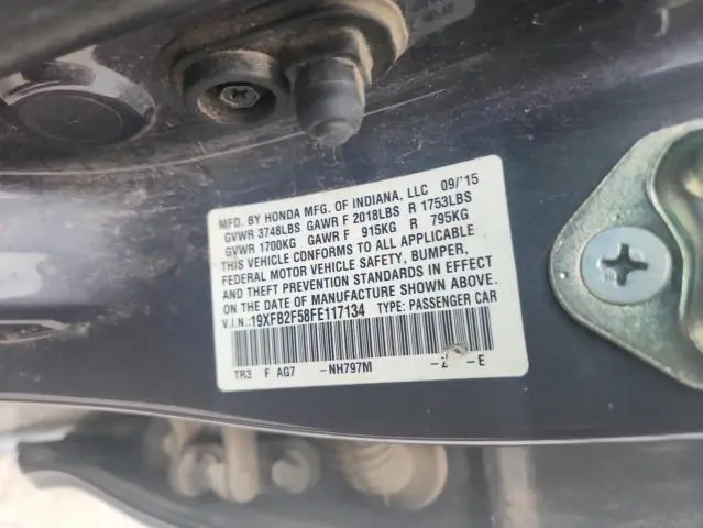 2015 HONDA CIVIC LX  