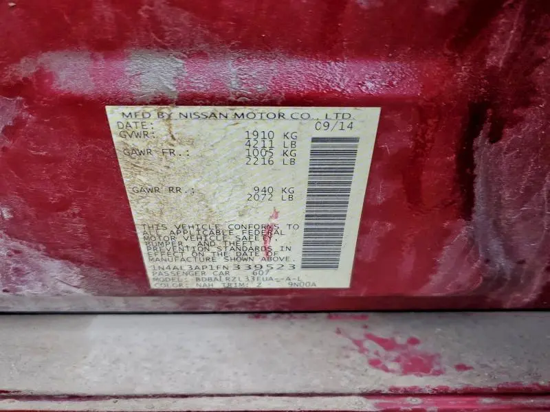 2015 NISSAN ALTIMA 2.5  