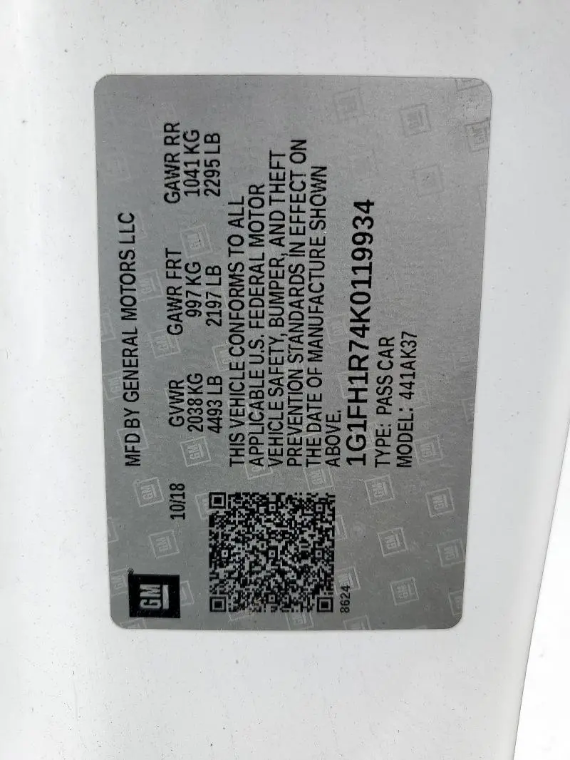 2019 CHEVROLET CAMARO SS  