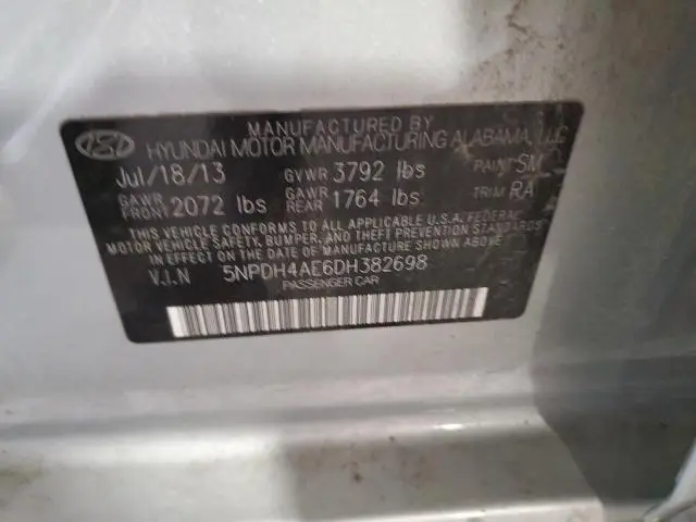 2013 HYUNDAI ELANTRA GLS  