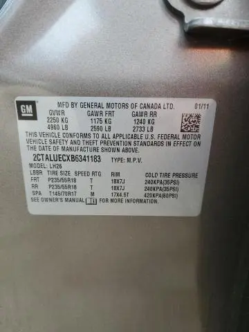 2011 GMC TERRAIN SLT  