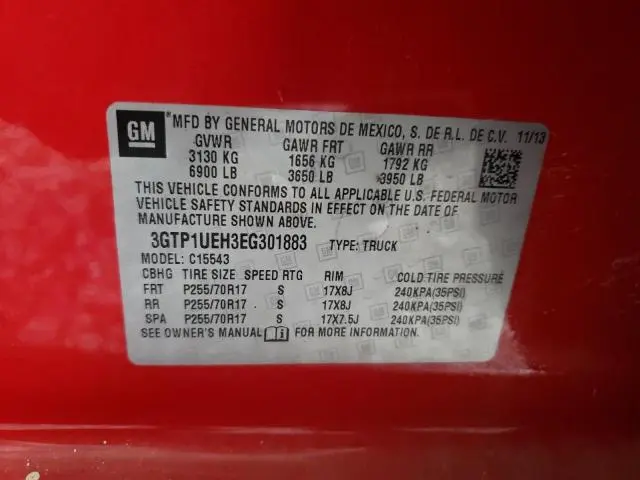 2014 GMC SIERRA C1500 SLE  