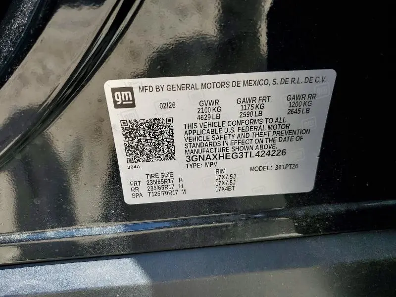 2026 CHEVROLET EQUINOX LT  