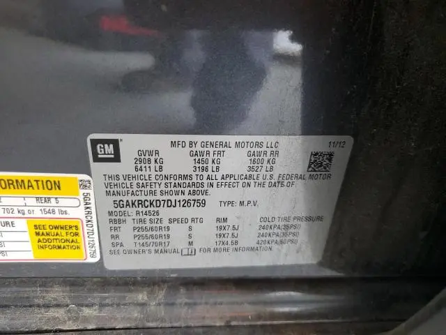 2013 BUICK ENCLAVE 