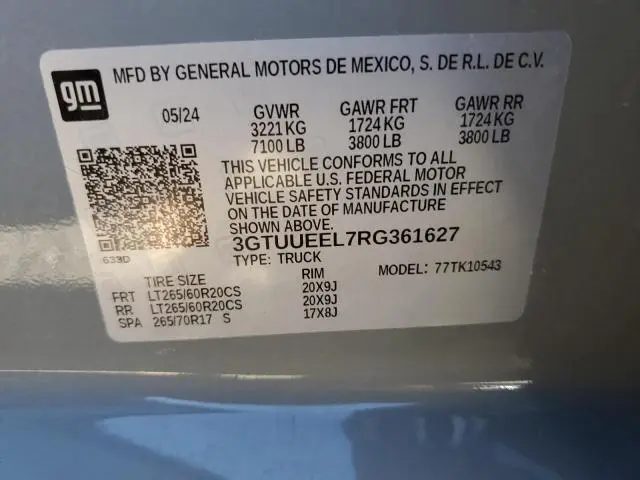 2024 GMC SIERRA K1500 AT4  