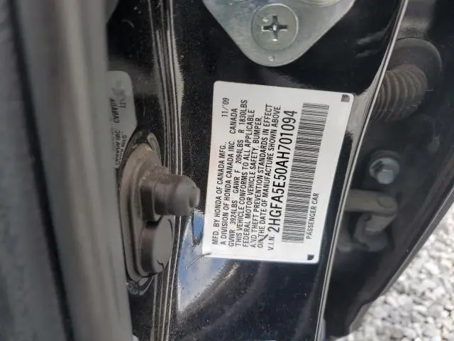 2010 HONDA CIVIC SI  