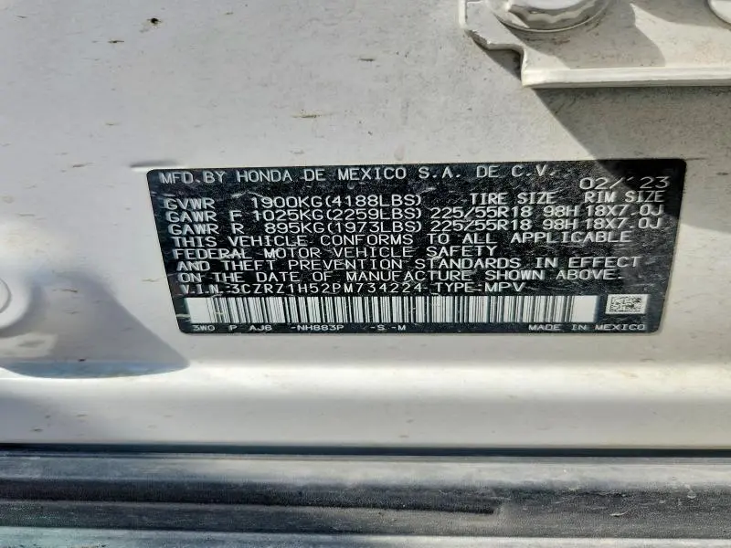 2023 HONDA HR-V SPORT  