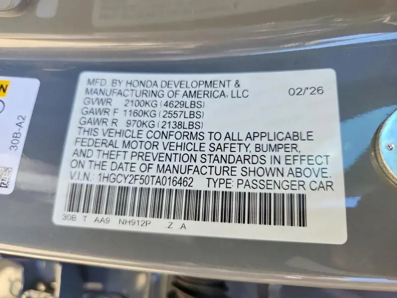 2026 HONDA ACCORD HYBRID SPORT  
