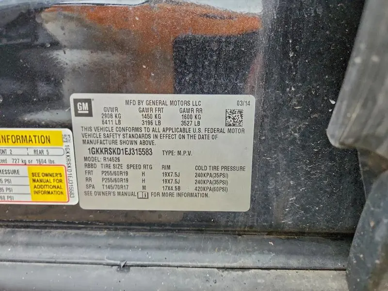 2014 GMC ACADIA SLT-2  