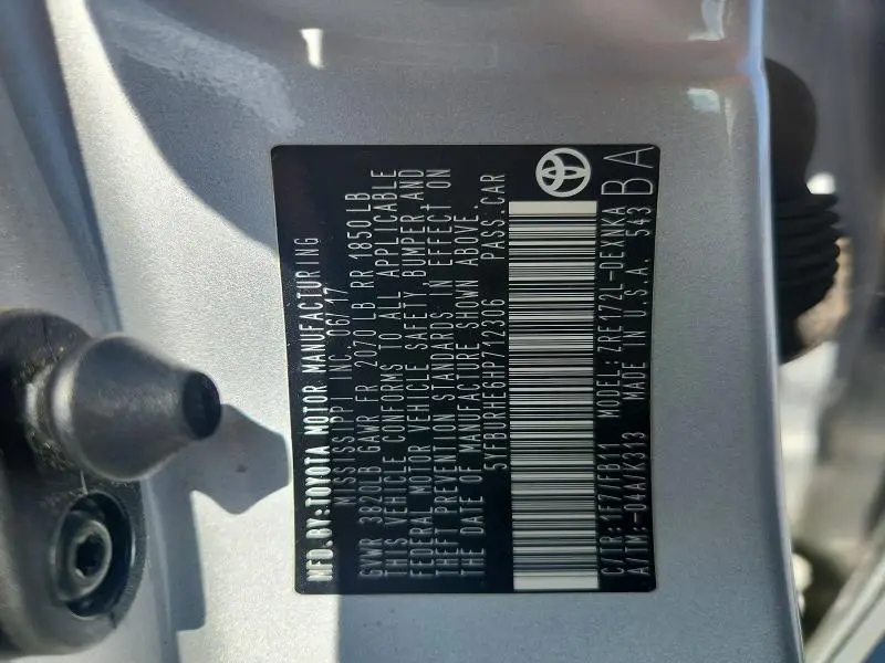 2017 TOYOTA COROLLA   