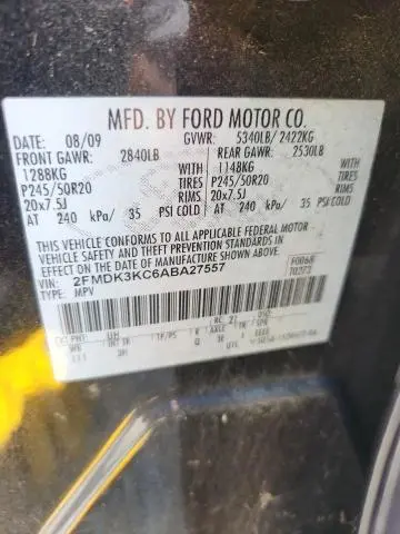 2010 FORD EDGE LIMITED  