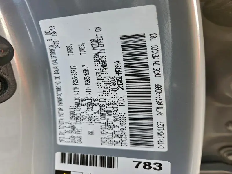 2020 TOYOTA TACOMA DOUBLE CAB  