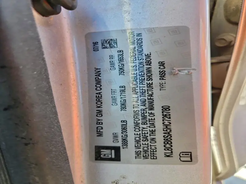 2017 CHEVROLET SPARK LS  