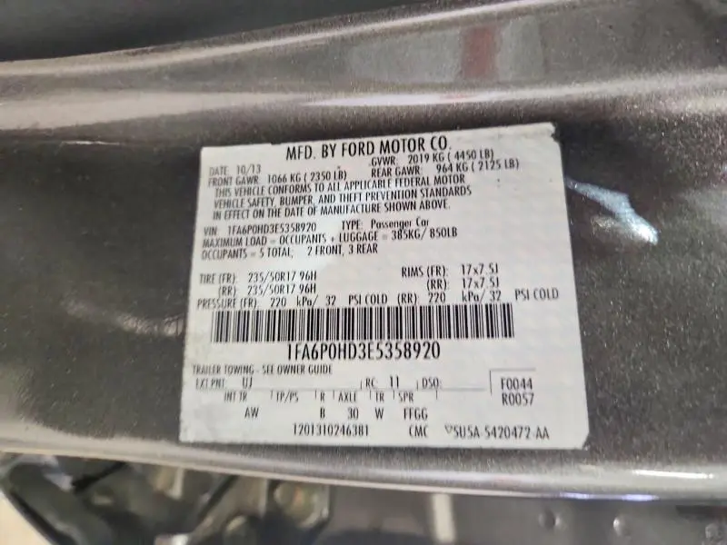 2014 FORD FUSION SE  
