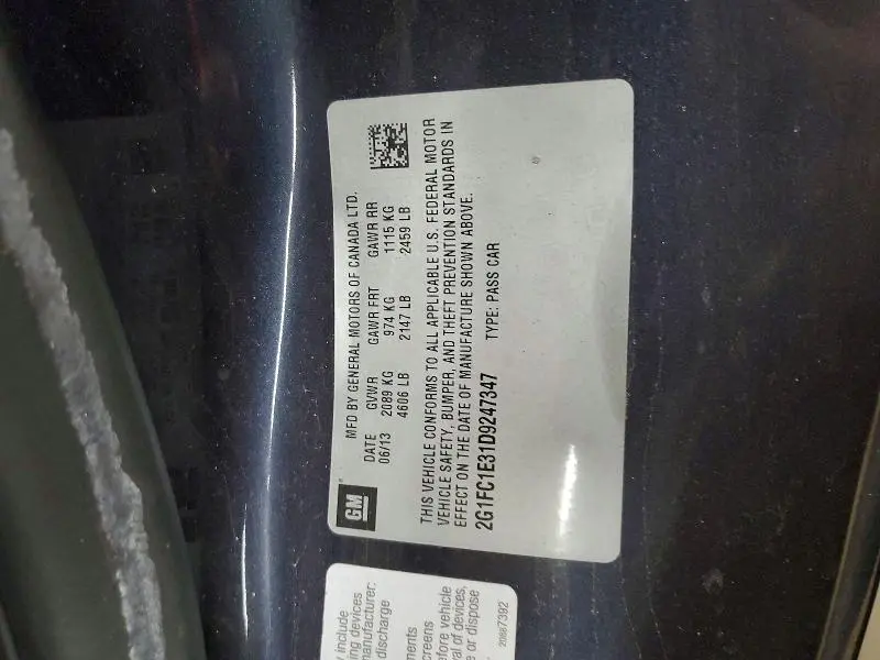 2013 CHEVROLET CAMARO LT  