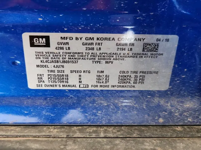 2018 BUICK ENCORE PREFERRED  