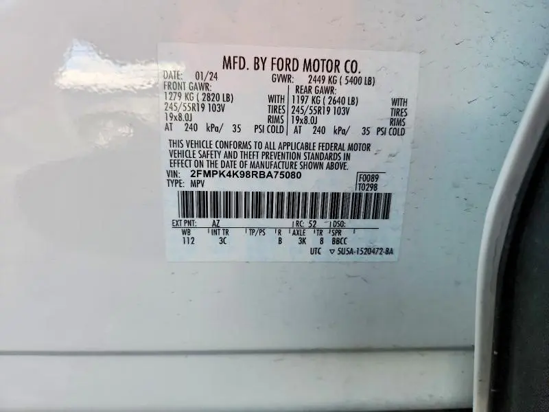 2024 FORD EDGE TITANIUM  
